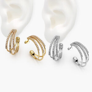 Aretes Chapa de Oro 643
