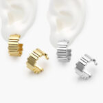 Aretes Chapa de Oro 644