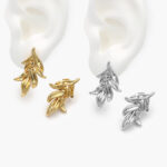 Aretes Chapa de Oro 645