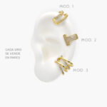 Cuffs Dobles Chapa de Oro 128