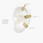 Cuffs Dobles Chapa de Oro 130