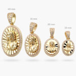 Medalla Virgen de Guadalupe Chapa de Oro 379