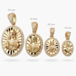 Medalla Sagrado Corazón Chapa de Oro 382