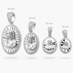 Medalla Virgen de Guadalupe Chapa de Rodio 386