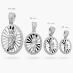 Medalla San Judas Tadeo Chapa de Rodio 387