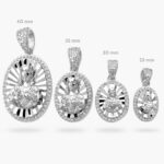 Medalla Sagrado Corazón Chapa de Rodio 389