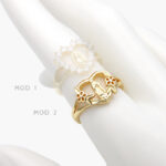 Anillo Virgen Guadalupe Ajustable Chapa de Oro 1239