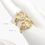 Anillo Virgen Guadalupe Ajustable Chapa de Oro 1239