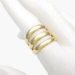 Anillo Chunky Ajustable Chapa de Oro 1241
