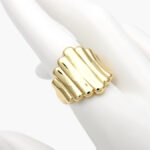 Anillo Chunky Ajustable Chapa de Oro 1242