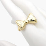 Anillo Moño Ajustable Chapa de Oro 1242