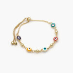 Pulso Ajustable Ojo Turco Chapa de Oro 239
