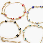 Pulso Ajustable Ojo Turco Chapa de Oro 240