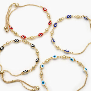 Pulso Ajustable Ojo Turco Chapa de Oro 242