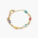Pulso Ajustable Ojo Turco Chapa de Oro 247