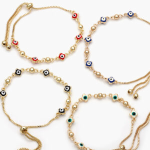 Pulso Ajustable Ojo Turco Chapa de Oro 250