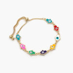 Pulso Ajustable Ojo Turco Chapa de Oro 253