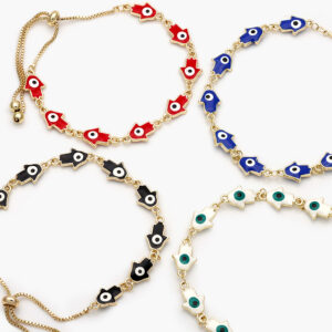 Pulso Ajustable Ojo Turco Chapa de Oro 254