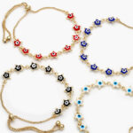 Pulso Ajustable Ojo Turco Chapa de Oro 256