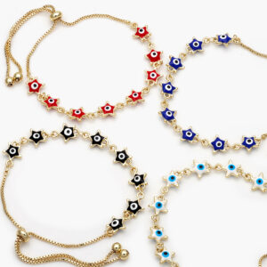 Pulso Ajustable Ojo Turco Chapa de Oro 256