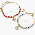 Pulso Ajustable Ojo Turco Chapa de Oro 257