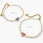 Pulso Ojo Turco Perlas Chapa de Oro 263