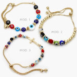Pulso Ajustable Ojo Turco Chapa de Oro 264