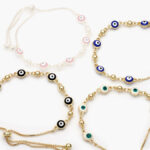 Pulso Ajustable Ojo Turco Chapa de Oro 240