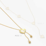 Collar Corazones Acero Inoxidable 532