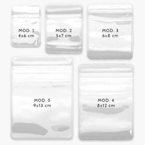 Bolsas Transparentes para Joyería PVC Ziploc Sin Logo