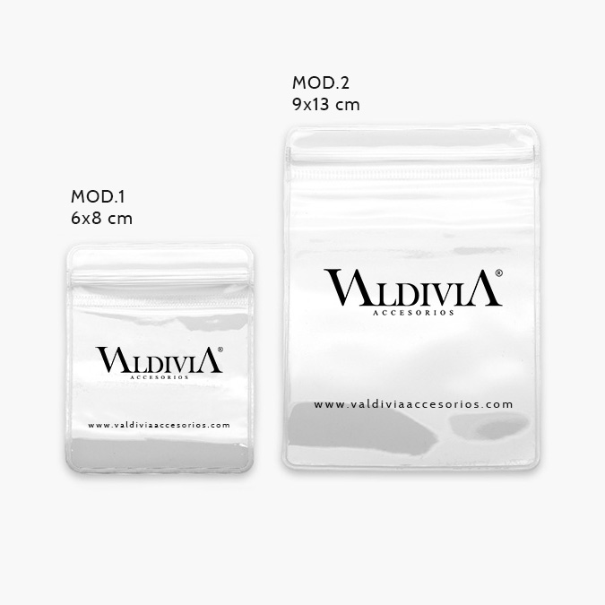 Bolsas-logo Bolsas Transparentes para Joyería PVC Ziploc Con Logo - Image 1