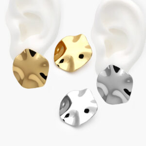 Aretes Chunky Chapa de Oro 648