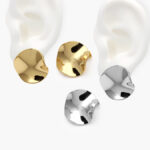 Aretes Chunky Chapa de Oro 649