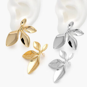 Aretes Chunky Chapa de Oro 653