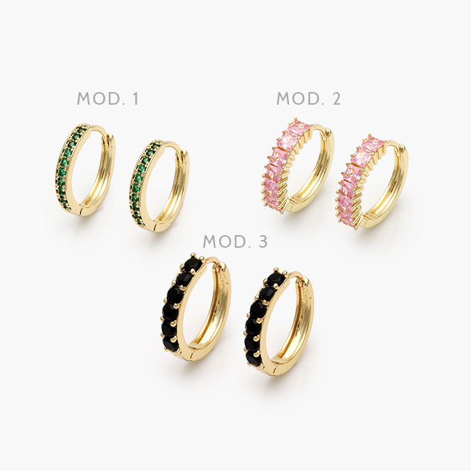 CA40901 Arracadas Chapa de Oro 901 - Image 1