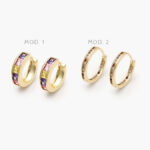 Arracadas Chapa de Oro 902