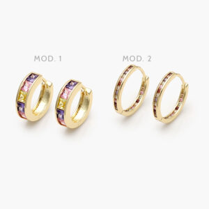 Arracadas Chapa de Oro 902