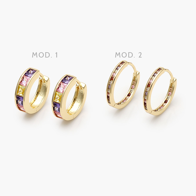 CA40902 Arracadas Chapa de Oro 902 - Image 1