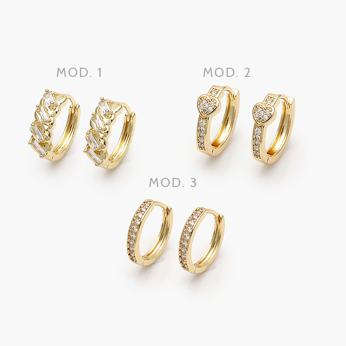 CA40904 Arracadas Chapa de Oro 904 - Image 1