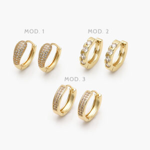 Arracadas Chapa de Oro 905