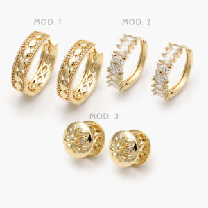 Arracadas Chapa de Oro  906