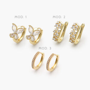 Arracadas Chapa de Oro 910