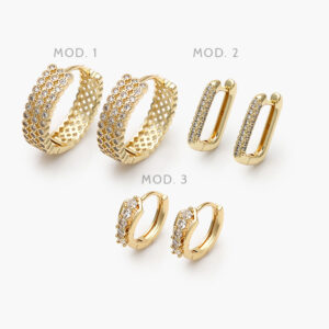 Arracadas Chapa de Oro 911