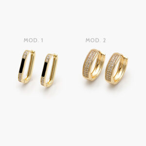 Arracadas Chapa de Oro 913