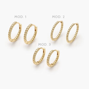 Arracadas Chapa de Oro 914