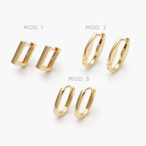 Arracadas Chapa de Oro 917