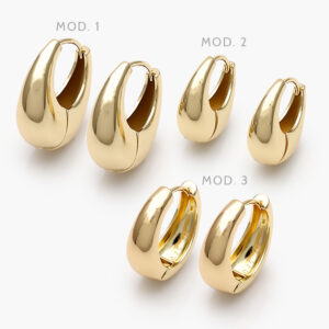 Arracadas Chapa de Oro  918