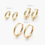 Arracadas Chapa de Oro 919