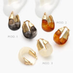 Arracadas Chunky Chapa de Oro 921