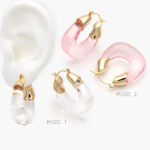 Arracadas Chunky Chapa de Oro 925